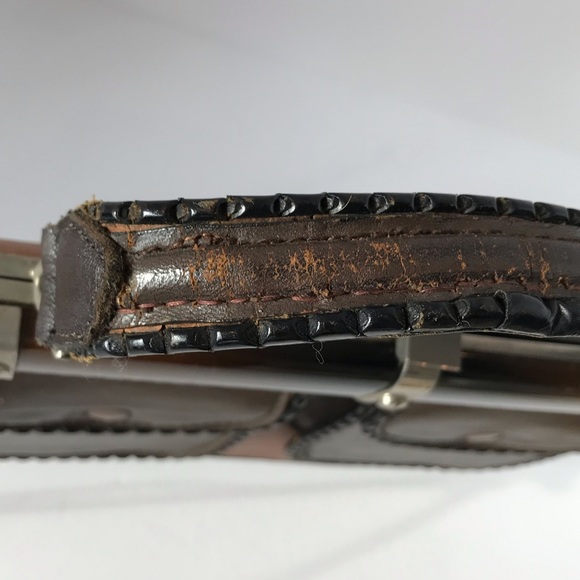 Vintage Bloomingdales Brown Leather Handbag - Picture 8 of 8